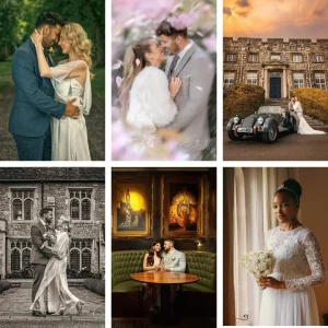 A collection of diverse wedding photographs by Chaplin Studio.